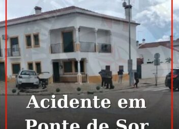 Mulher de 75 anos sofre ferimentos graves em colisão em Ponte de Sor