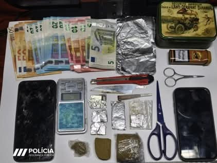 PSP de Portalegre detém homem por tráfico de estupefaciente