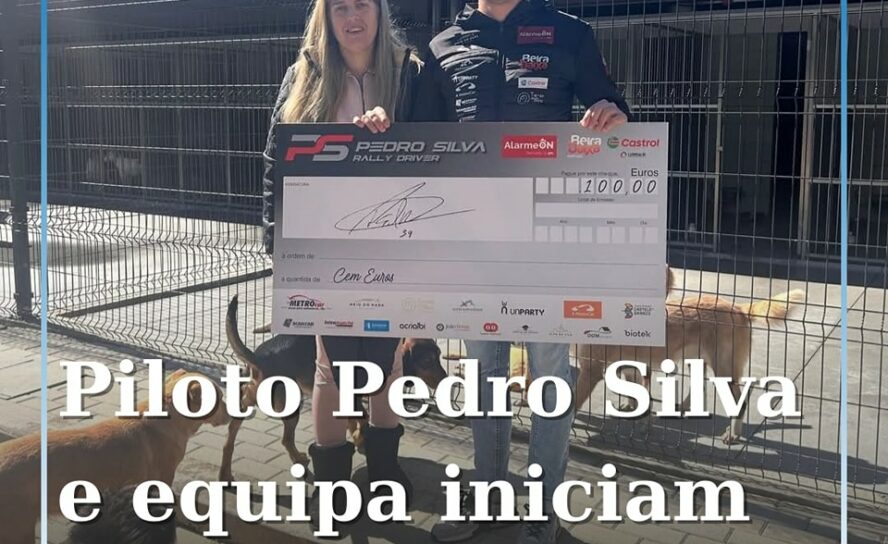 Piloto Pedro Silva e equipa iniciam ação solidária no Campeonato de Portugal de