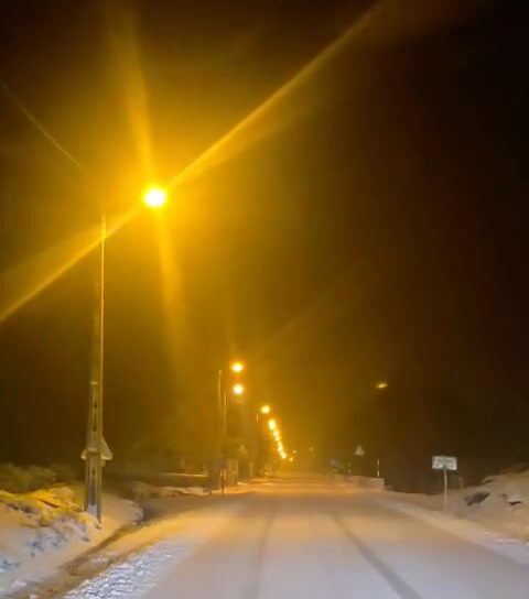 Serra da Estrela pintada de branco na noite desta sexta-feira