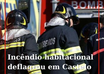 Um incêndio habitacional deflagrou esta manhã de segunda-feira na R. São Miguel