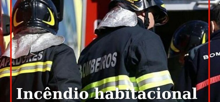 Um incêndio habitacional deflagrou esta manhã de segunda-feira na R. São Miguel