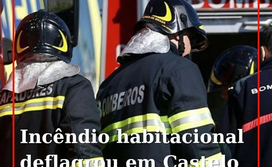 Um incêndio habitacional deflagrou esta manhã de segunda-feira na R. São Miguel