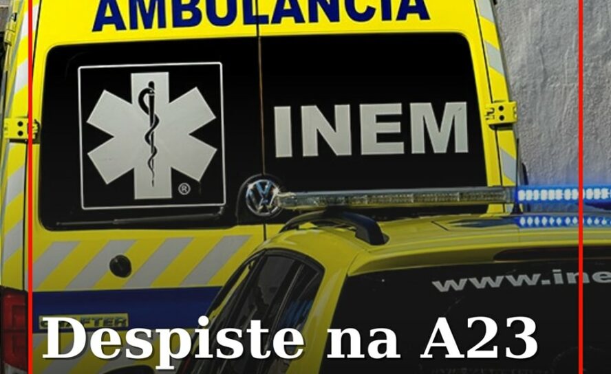 Um veículo ligeiro sofreu um despiste na A23, ao km 138.500
