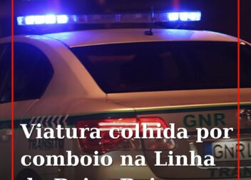 Viatura colhida por comboio na Linha da Beira Baixa