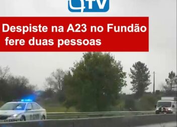 Despiste na A23 no Fundão fere duas pessoas