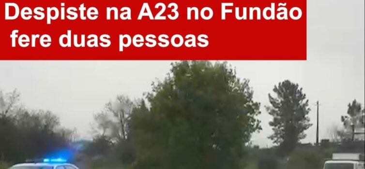 Despiste na A23 no Fundão fere duas pessoas