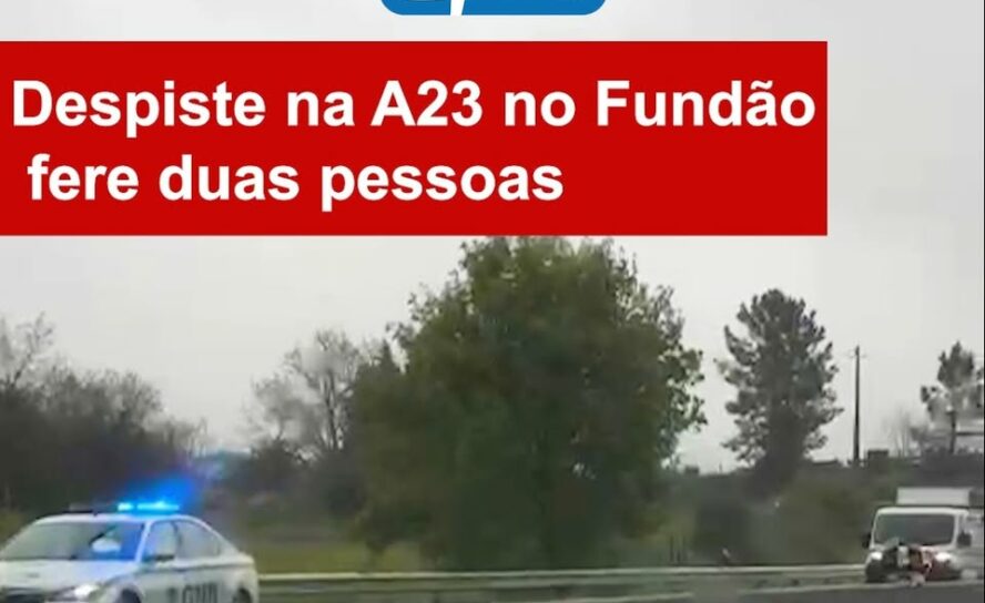 Despiste na A23 no Fundão fere duas pessoas