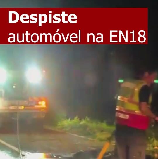 Despiste automóvel junto ao Parque de Campismo