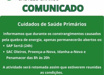 UNIDADE LOCAL DE SAÚDE CASTELO BRANCO - COMUNICADO
