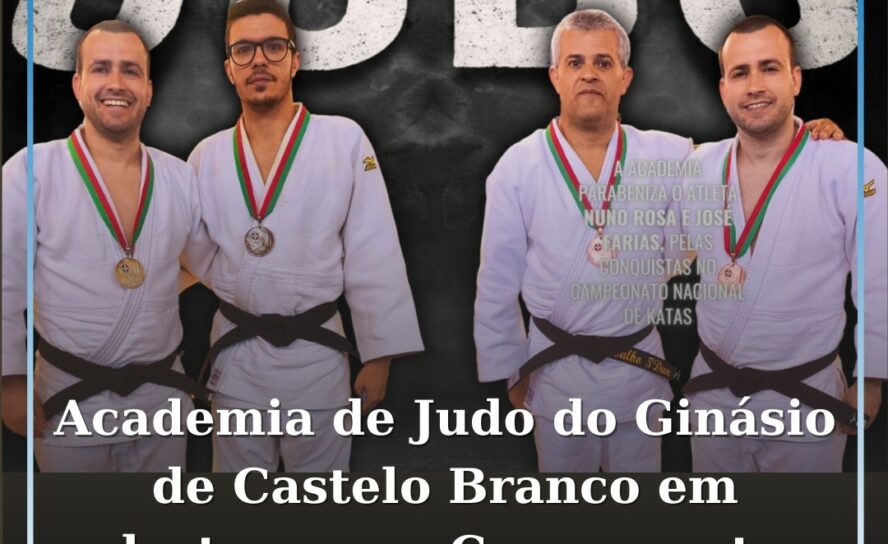 Academia de Judo do Ginásio de Castelo Branco em destaque no Campeonato Nacional