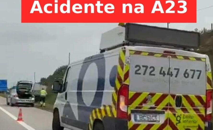 Acidente na A23 resulta em ferido leve