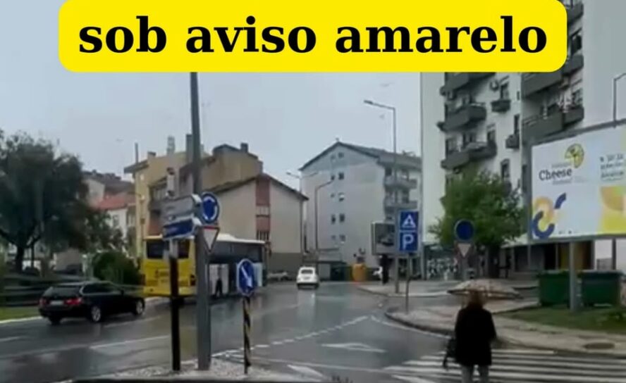 Castelo Branco sob aviso amarelo