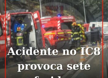 Colisão violenta no IC8 em Proença-a-Nova origina sete feridos