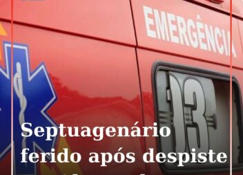 Despiste na EN112 fere homem