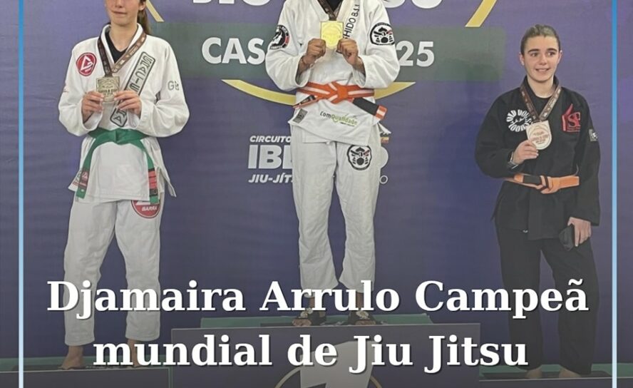 Djamaira Arrulo Albicastrense Conquista Título Mundial de Jiu-Jitsu Brasileiro e
