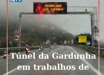 Estão a ser efetuados trabalhos de manutenção no túnel da Gardunha, na A23