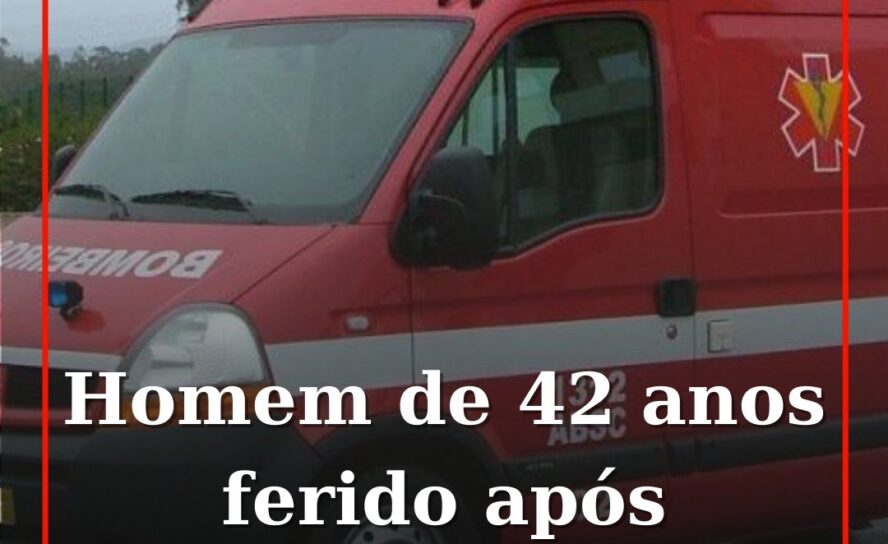 Homem de 42 anos ferido após despiste no Fundão