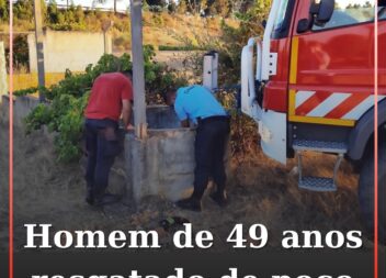 Homem resgatado de poço