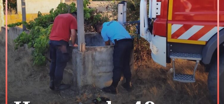 Homem resgatado de poço