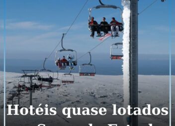 Hotéis quase lotados na Serra da Estrela com a chegada da neve e fim das portage