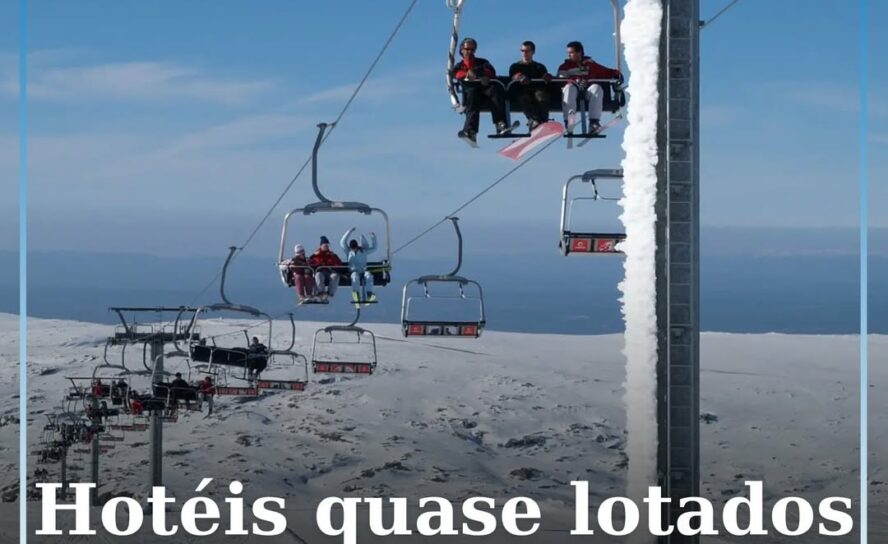 Hotéis quase lotados na Serra da Estrela com a chegada da neve e fim das portage