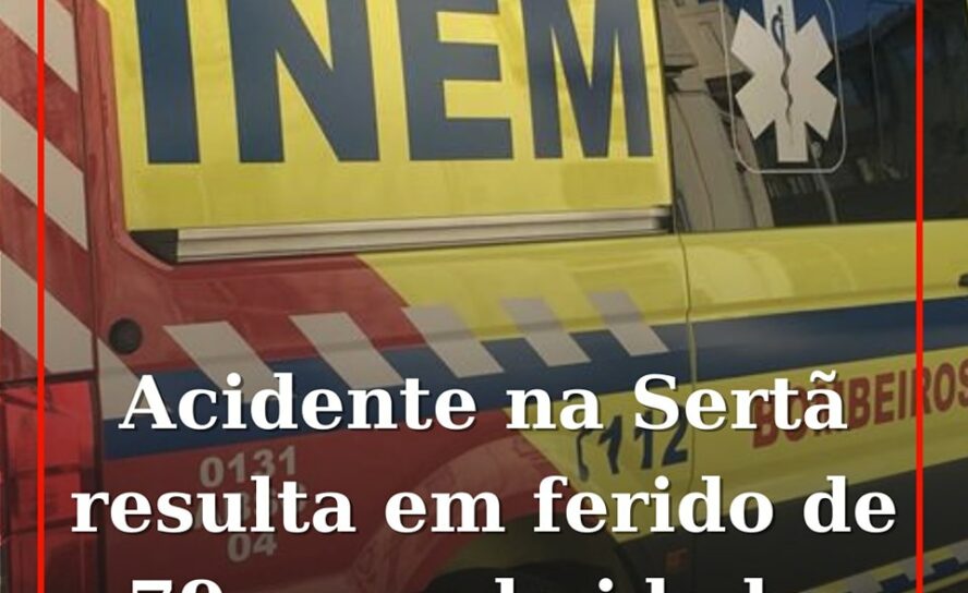 Idoso de 79 anos ferido em acidente na Sertã