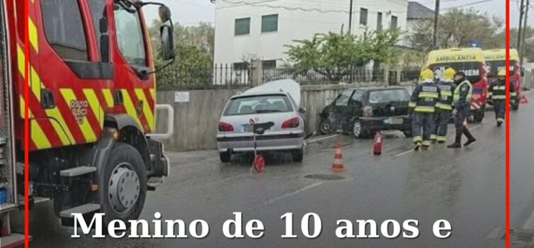 Menino de 10 anos e mãe feridos num choque rodoviário em Seia