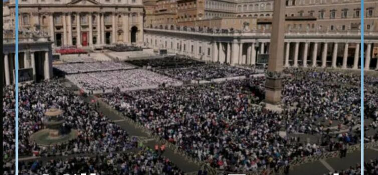Milhares de pessoas no funeral do Papa Francisco
