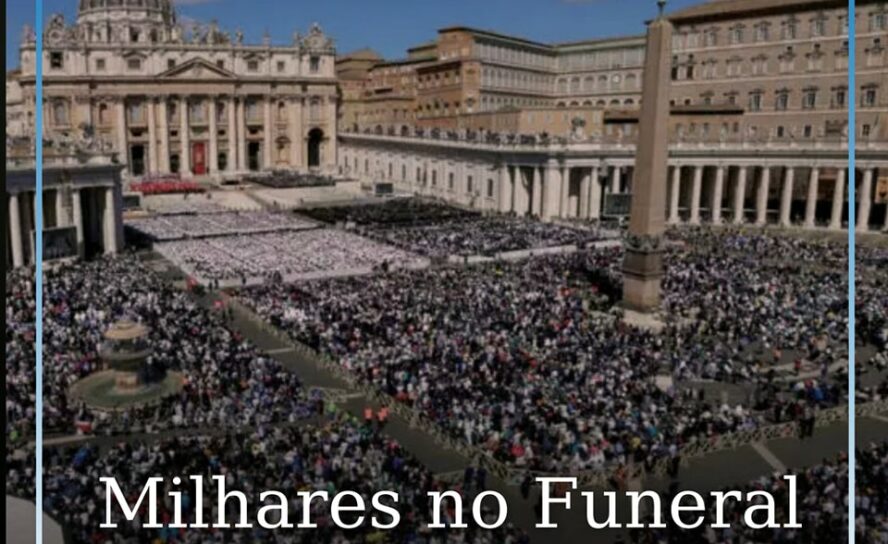 Milhares de pessoas no funeral do Papa Francisco
