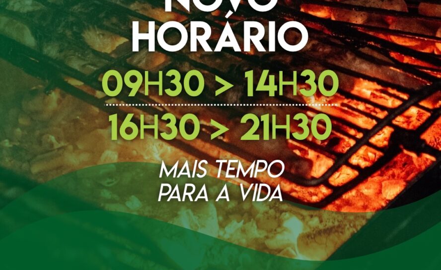NOVO HORÁRIO | CHURRASQUEIRA DA QUINTA | TAKE AWAY