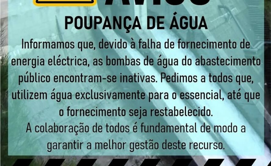 O Município de Proença-a-Nova  informa em comunicado que as bombas de água de ab