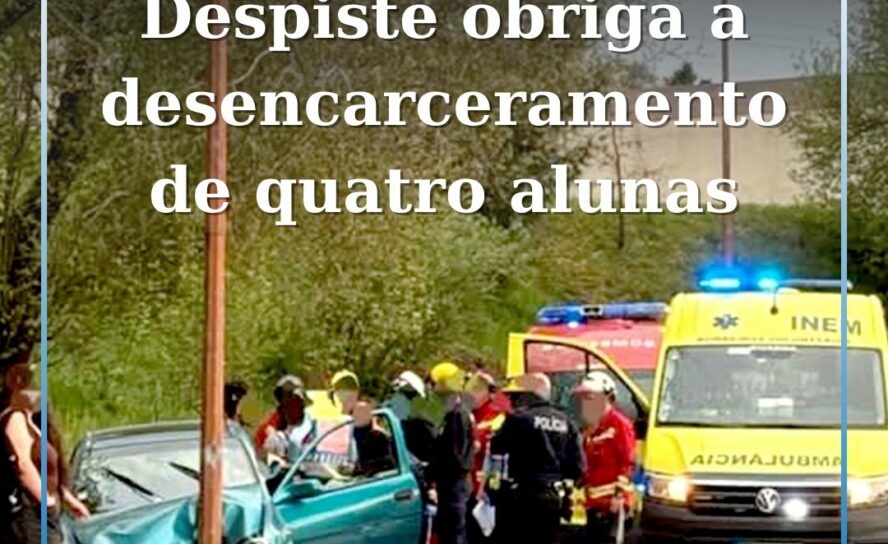 Quatro alunas do Politécnico da Guarda feridas após despiste e desencarceramento