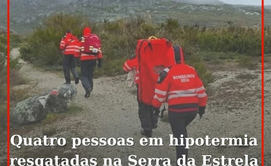 Quatro pessoas em hipotermia resgatadas na Serra da Estrela
