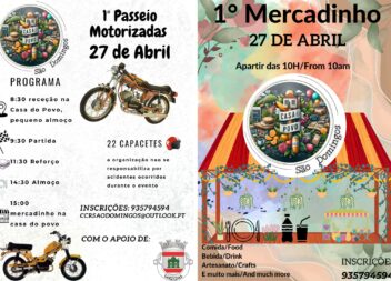 Sarzedas Recebe Passeio de Motorizadas e 1.º Mercadinho de São Domingos