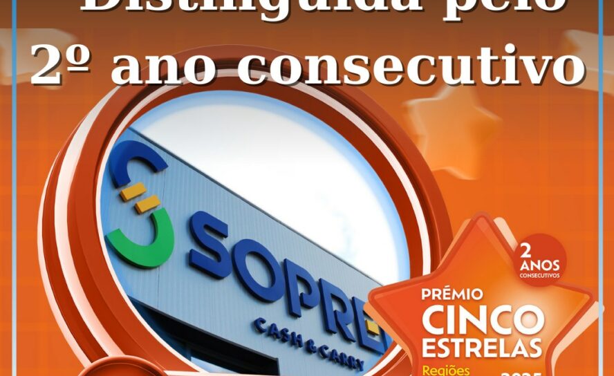 Soprei Volta a Brilhar: Distinguida com Prémio Cinco Estrelas Regiões pelo Segun