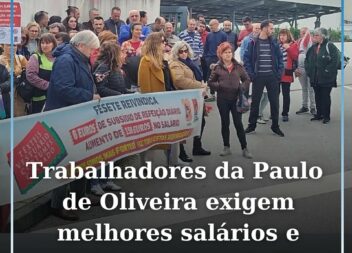 Trabalhadores da Paulo de Oliveira exigem melhores salários e condições de traba