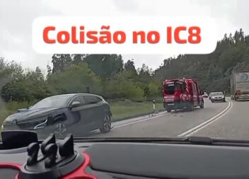 Um ferido após acidente no IC8
