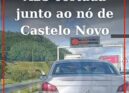 A23 cortada junto ao nó de Castelo Novo sentido sul-norte