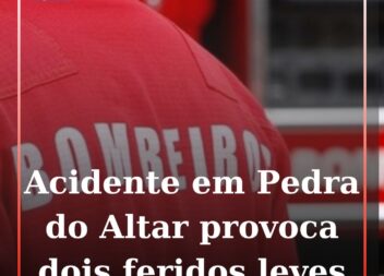 Acidente na Nacional 241 resulta em dois feridos leves