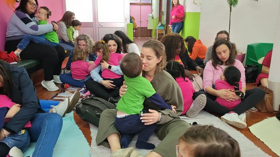 Brincadeiras de mães e filhos