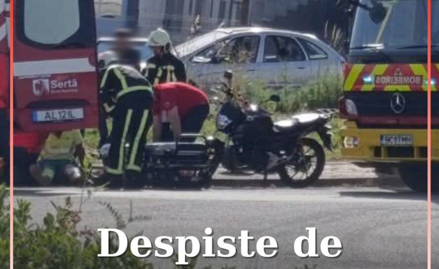 Despiste de motociclo na Sertã