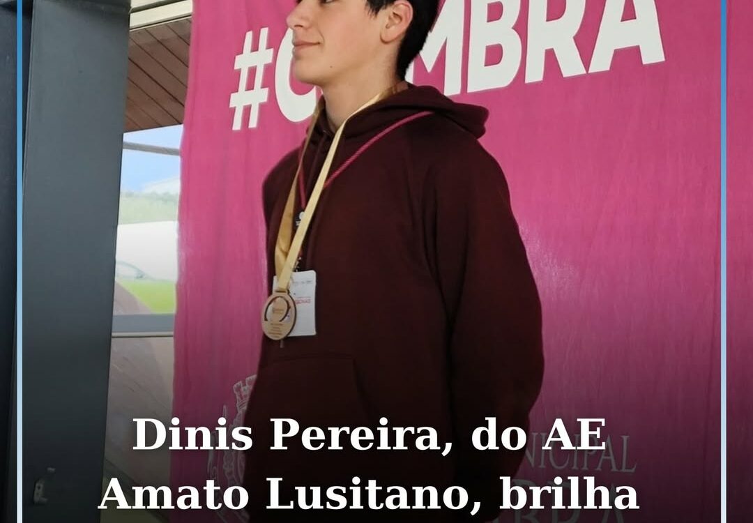 Dinis Pereira, do AE Amato Lusitano, conquista 1º lugar na prova de 200 estilos