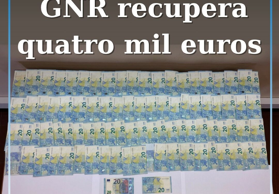 GNR recupera quatro mil euros