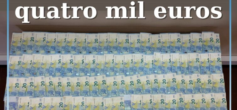 GNR recupera quatro mil euros