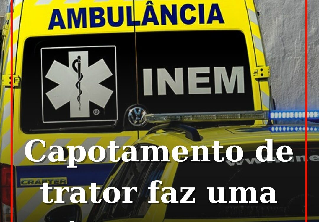 Homem morre em capotamento de trator