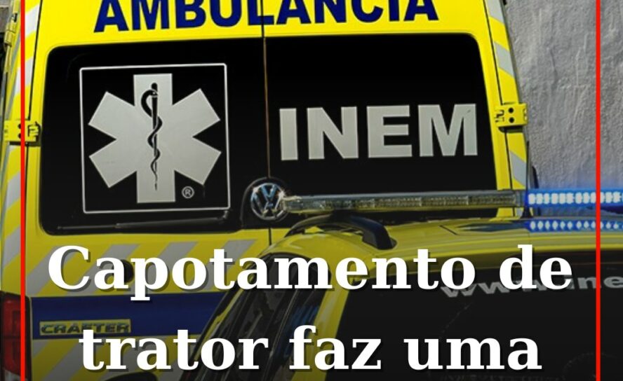 Homem morre em capotamento de trator