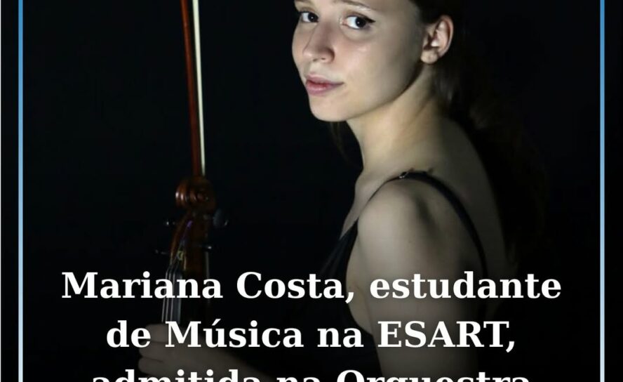 Mariana Costa, estudante de Música na ESART