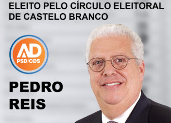 Pedro Reis, da AD, eleito deputado pelo Círculo Eleitoral de Castelo Branco.