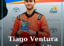 Tiago Ventura no pódio em Montalegre